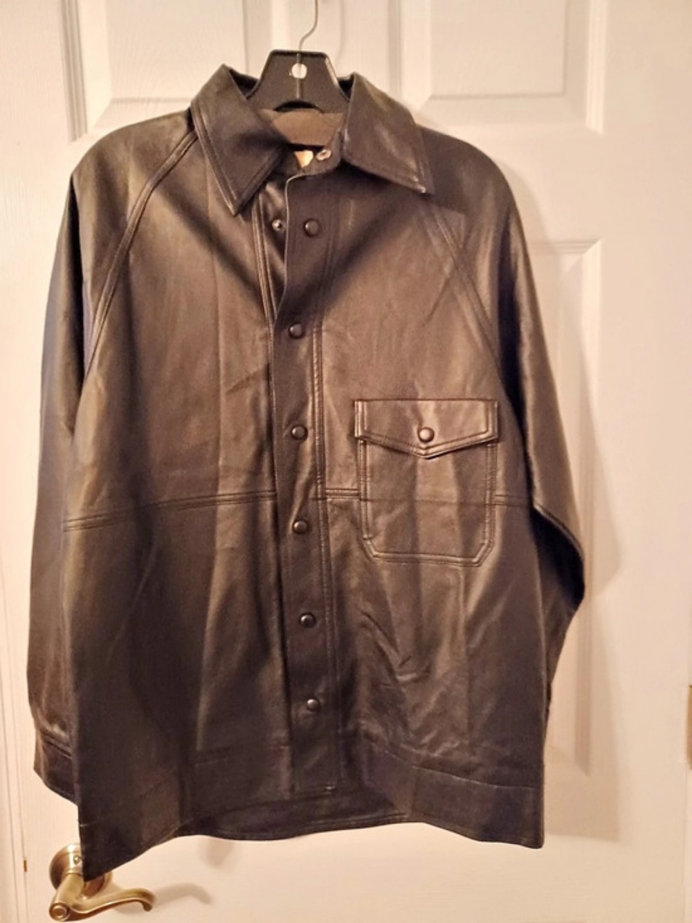 Unpublished Gia Chromatic Faux Leather Jacket